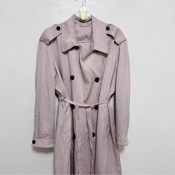 AllSaints Lia Mac Trench Coat size large - Picture 11 of 16